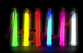 Collier lumineux Nessiworld phosphorescent, lampe à bâton lumineux avec corde de suspension, 6 pièces, 6 couleurs, 15 cm